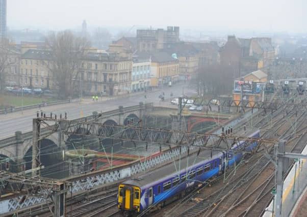 The group of men were on a train from Edinburgh to Glasgow. Picture: Robert Perry