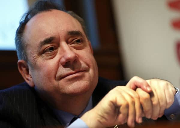 First Minister Alex Salmond delivers a lecture on Scottish independence in London. Picture: PA