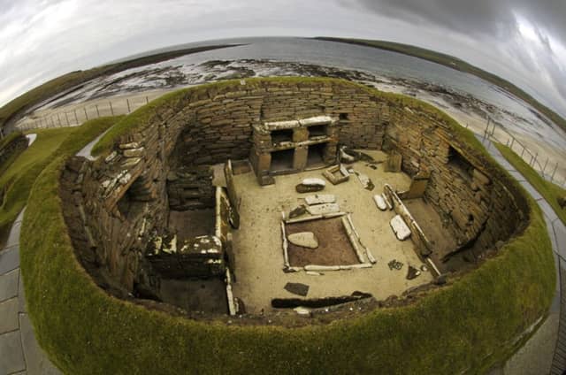 Skara Brae in Orkney faces being submerged by a rise in global temperatures. Picture: Donald MacLeod