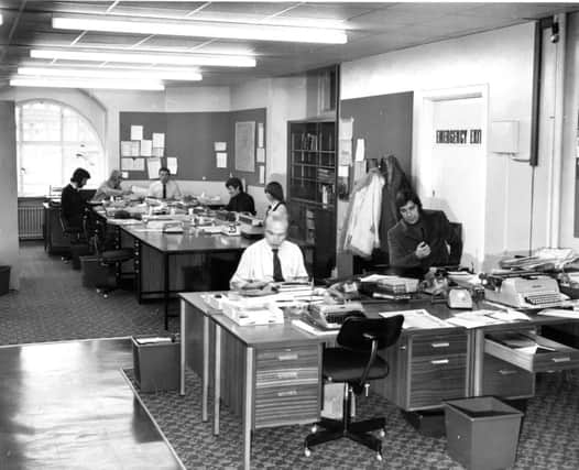 The Evening News newsroom in 1973. Picture: TSPL
