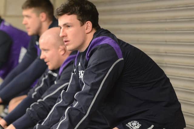 Matt Scott (foreground) has re-signed with Edinburgh until the end of the 2016 season. Picture: Neil Hanna