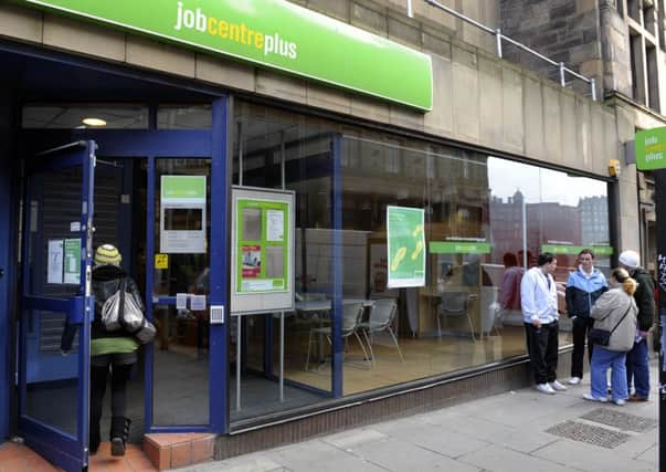 Figures from the House of Commons library show that unemployed Scots young people could form a 38.5 mile queue. Picture: TSPL