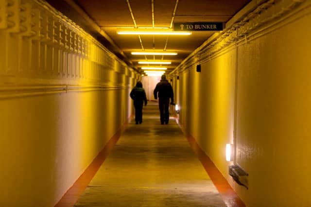 The entrance tunnel to Scotland's Secret Bunker