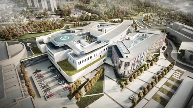 An artists impression of how the new Royal Hospital for Sick Children