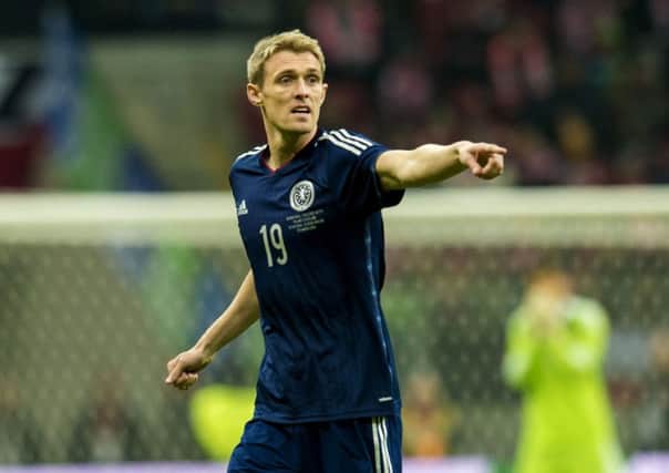 Darren Fletcher in action for Scotland against Poland. Picture: SNS