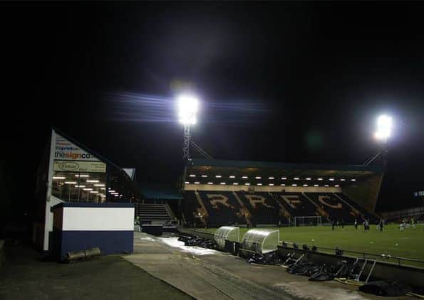 Raith's 'asymmetric' ground, Stark's Park. Picture: Fraser McFadzean