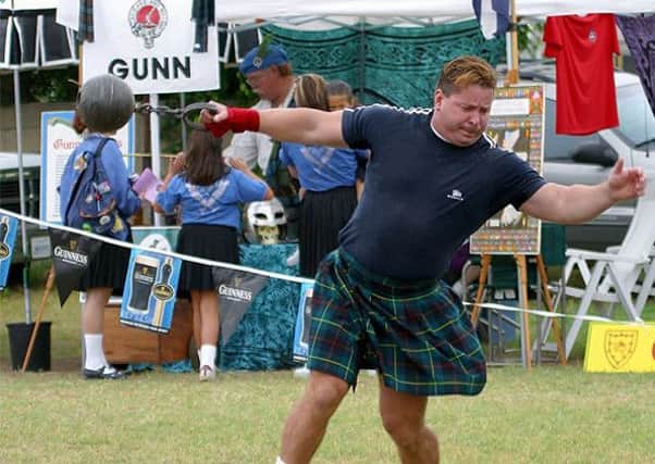 File photo of a strongman at a Highland Games. Picture: Wiki Commons