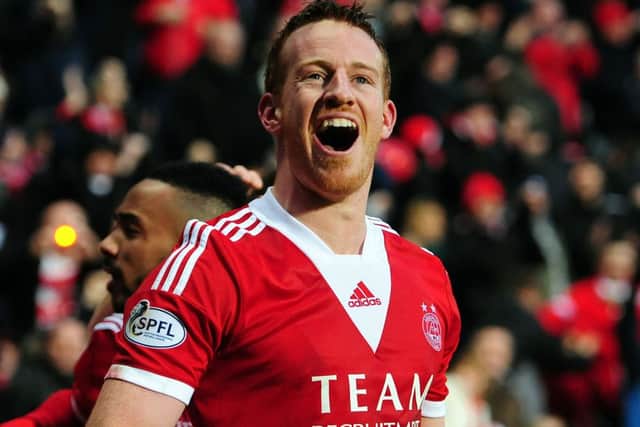 Adam Rooney: Secondhalf goal. Picture: Ian Rutherford