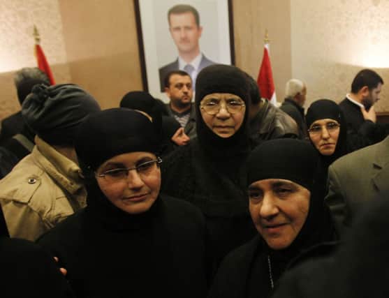 The nuns will stay in Old Damascus at the Greek Orthodox Patriarchate now their captivity is over. Picture: Reuters