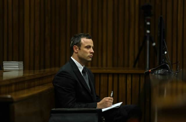 Oscar Pistorius attends his murder trial. Picture: AFP