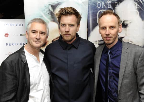 Denis Lawson, left, with Ewan McGregor and Ewen Bremner. Picture: Ian Rutherford