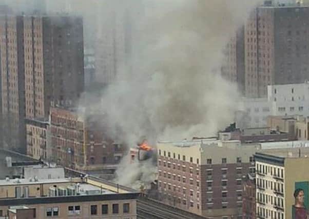 The residential building affected is on 116th and Park Avenue. Picture: Eoin Hayes/@Eoin_Hayes