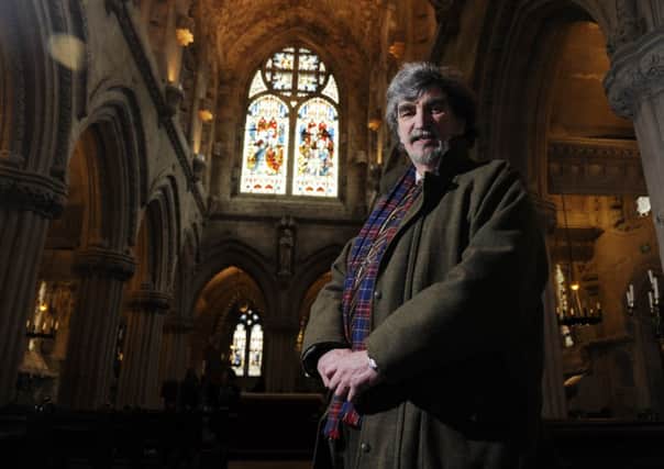 Author John Ritchie at Rosslyn Chapel.  Picture: Greg MacVean