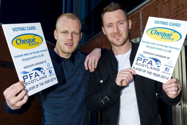 Aiden McGeady, right, returns to Glasgow with Steven Naismith. Picture: SNS