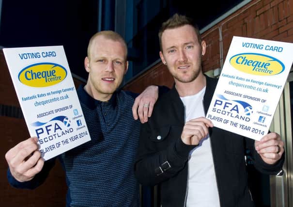 Aiden McGeady, right, returns to Glasgow with Steven Naismith. Picture: SNS