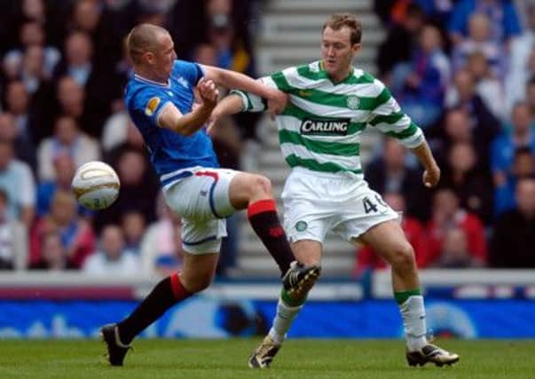 Aidan McGeady in action for Celtic in a 2009 Old Firm clash. Picture: Jane Barlow