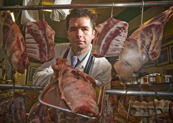 Mark Smith owner of George Bower Butchers in Stockbridge has seen his business increase. Picture: Ian Georgeson