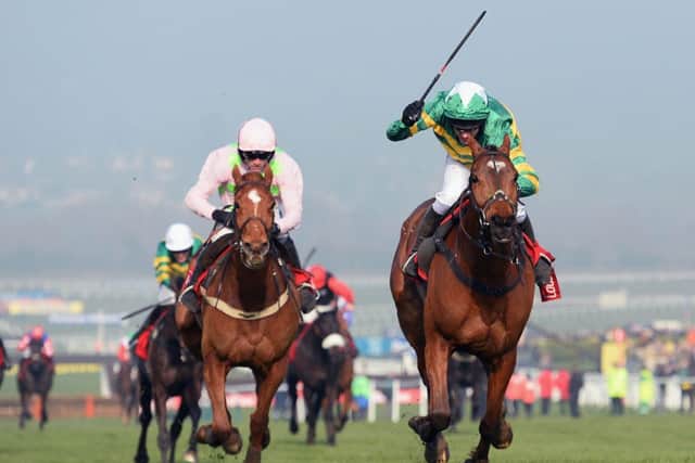 Barry Geraghty on More of That beats Ruby Walsh on Annie Power at Cheltenham Picture: Getty Images