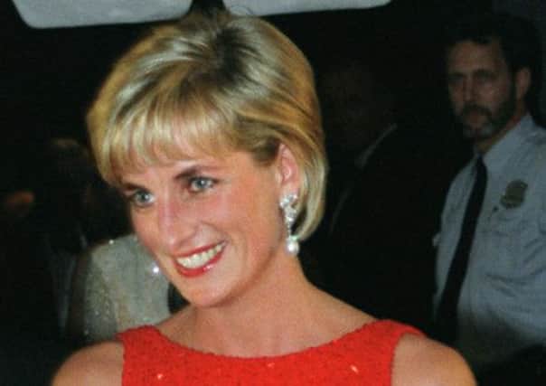 Princess Diana leaves a Red Cross gala in 1997 Picture: AP