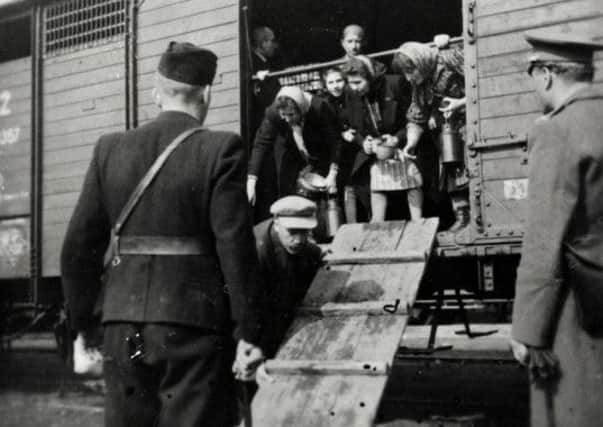 Slovak deportations - first foriegn Jews to be sent to Auschwitz in early 1942. Picture: BBC