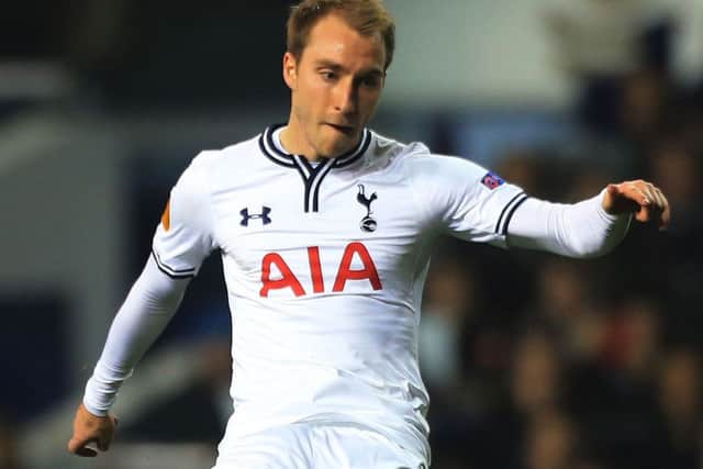 Tottenhams Christian Eriksen scores from a free-kick but went on to lose to Benfica. Picture: PA