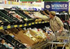 A shopper in a Scottish Aldi branch. Picture: Greg Macvean