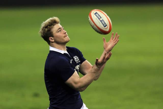 Scotland will need  David Denton,  to be at his best today. Picture:PA