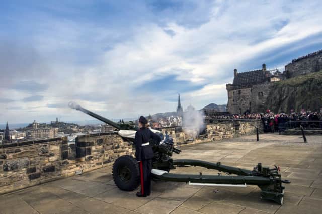 Edinburgh's One O'Clock gun. Picture: TSPL