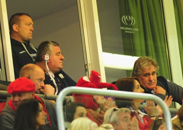 Scott Johnsons coaching reign ended with a bump in Cardiff on Saturday. Picture: Getty Images