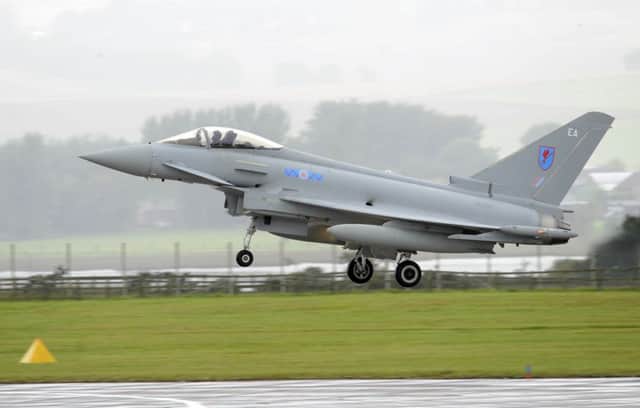 Fighter jets are an example of how Scotlands national security is stepped. Picture: Ian Rutherford