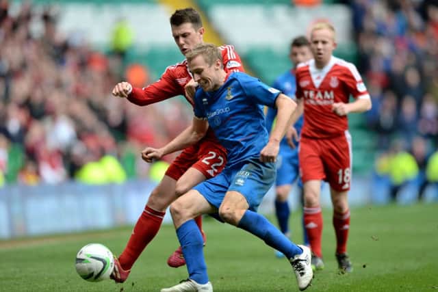 Richie Foran: Had a penalty claim. Picture: SNS