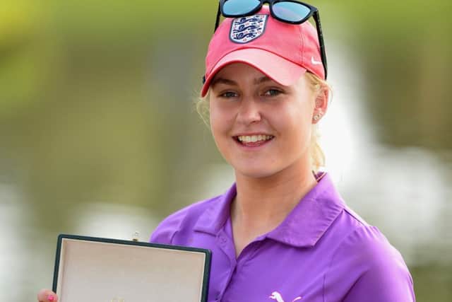 Charley Hull won the Lalla Meryem Cup in Morocco Photo: Getty