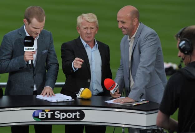 Scotland manager Gordon Strachan and Gary McAllister join guests in the BT Sports Studio. Picture: Getty