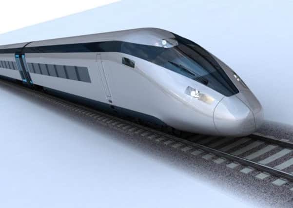An impression of the potential HS2 train design. Picture: PA