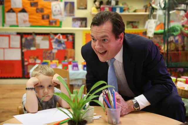 George Osborne will officially announce his plans for childcare in his Budget speech tomorrow. Picture: Getty