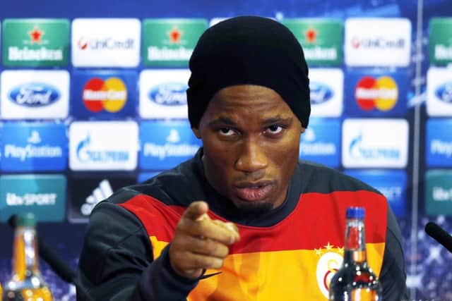 Ex-Chelsea striker Didier Drogba returns to Stamford Bridge as a Galatasaray player. Picture: Reuters