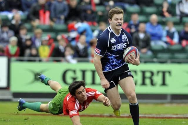 Chris Dean in action for Scotland during last year's Glasgow 7's. Picture: Robert Perry