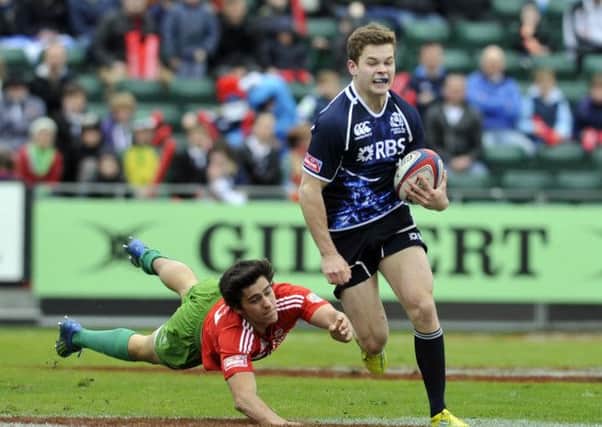 Chris Dean in action for Scotland during last year's Glasgow 7's. Picture: Robert Perry
