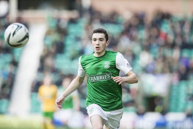 Hibs' Alex Harris. Picture: Ian Georgeson