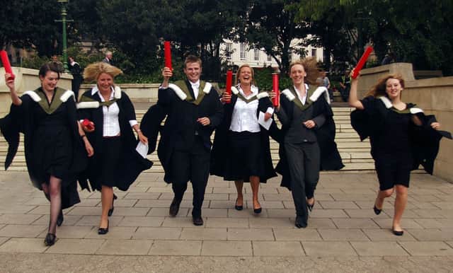 Edinburgh University graduates. Picture: Sean Bell