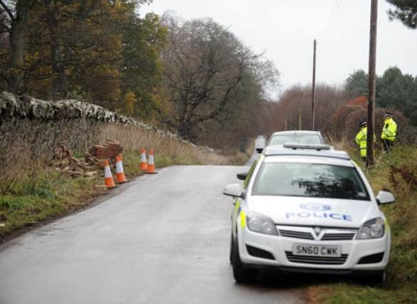 The scene of the crash near Tyninghame. Picture: TSPL