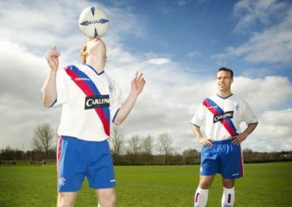 Chris Burke and Gavin Rae during their Rangers playing days. Picture: SNS