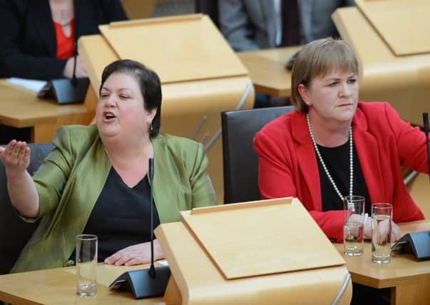 Labour duo Jackie Baillie and Johann Lamont. Picture: Neil Hanna