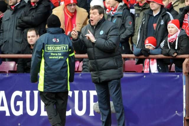 St Johnstone manager Tommy Wright was rushed to hospital to Monday.  Picture: Ian Rutherford
