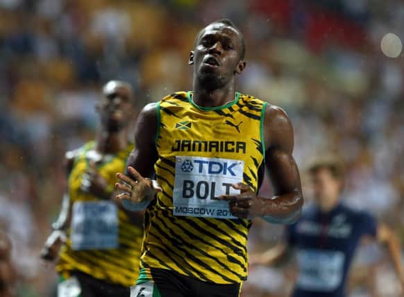 Let down: Usain Bolt. Picture: Getty