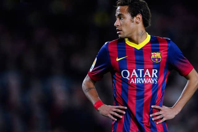 Unhappy Nou Campers: Neymar has scored only once this year. Picture: Getty
