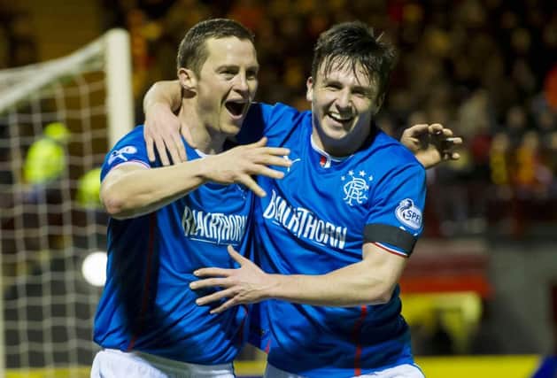 Calum Gallagher (right) with Jon Daly. Picture: SNS