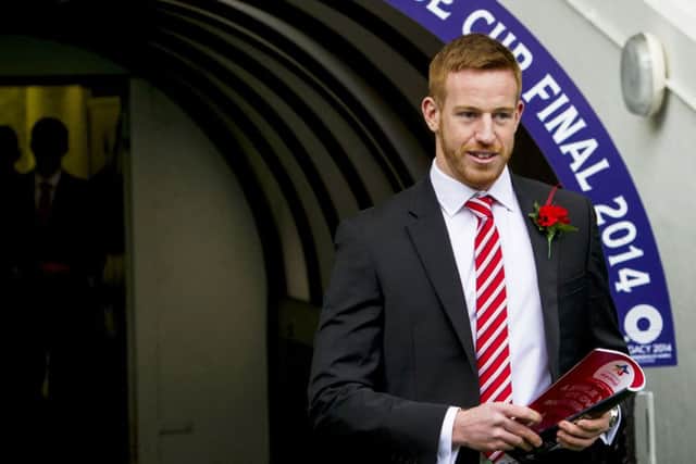 Aberdeen striker Adam Rooney scored the winning penalty against ICT at Celtic Park. Picture: SNS Group
