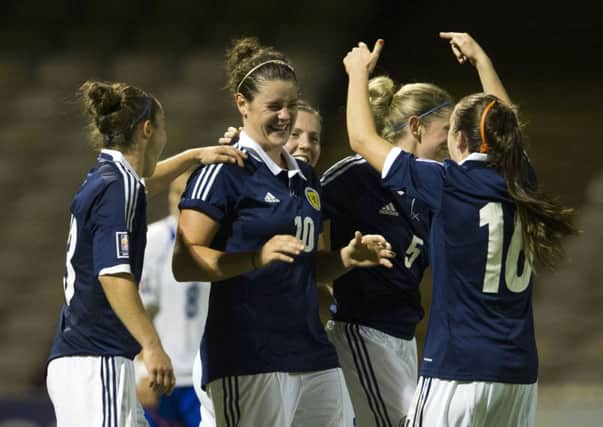 Scotlands women footballers do well on the park, but there are no women among the SFAs high heid yins. Photograph: Bill Murray/SNS