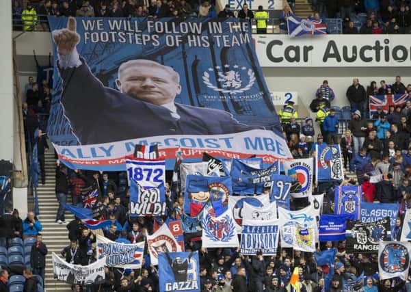 My blue heaven: Ally McCoist claims Rangers will gain no advantage from playing the Scottish Cup semi-final at Ibrox. Dundee United think otherwise. Photograph: Jeff Holmes/PA